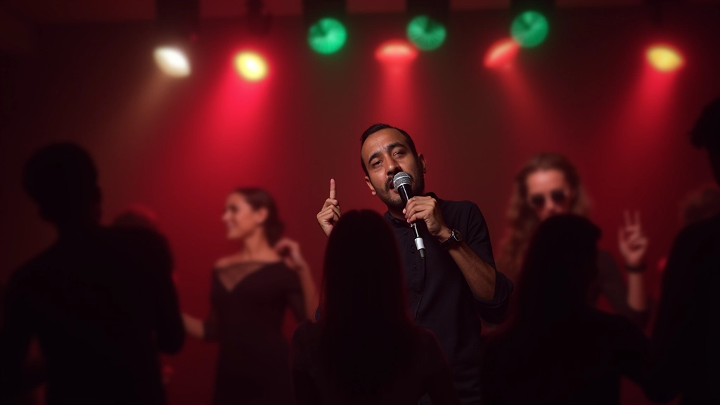 Live musician performing Latin music at a Dublin bachata social event