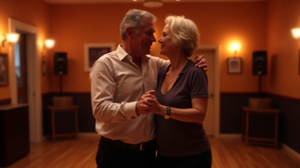 Couple dancing bachata showing connection and musicality through body movement